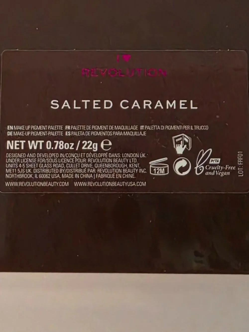 Makeup Revolution Salted Caramel Palette